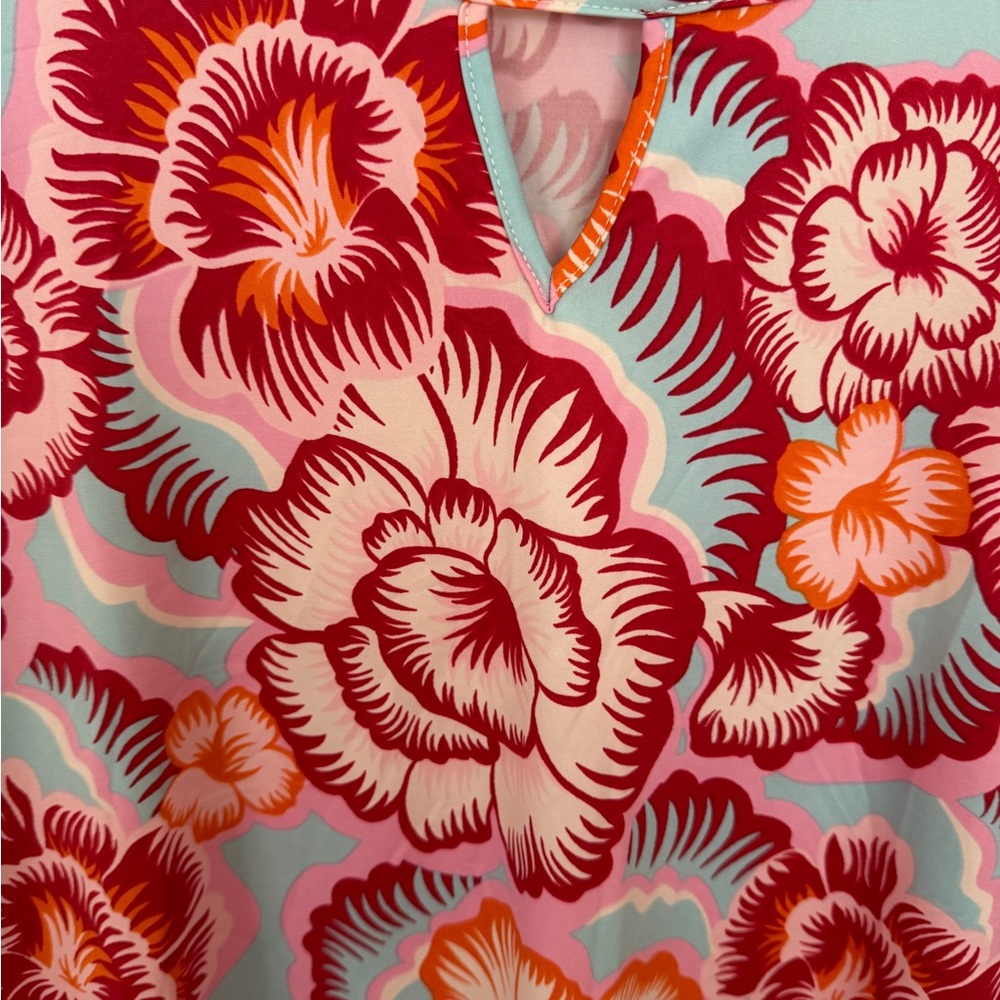 NWT Stella Parker Swim Cover-up Dress Floral Print Size M - Picture 8 of 9